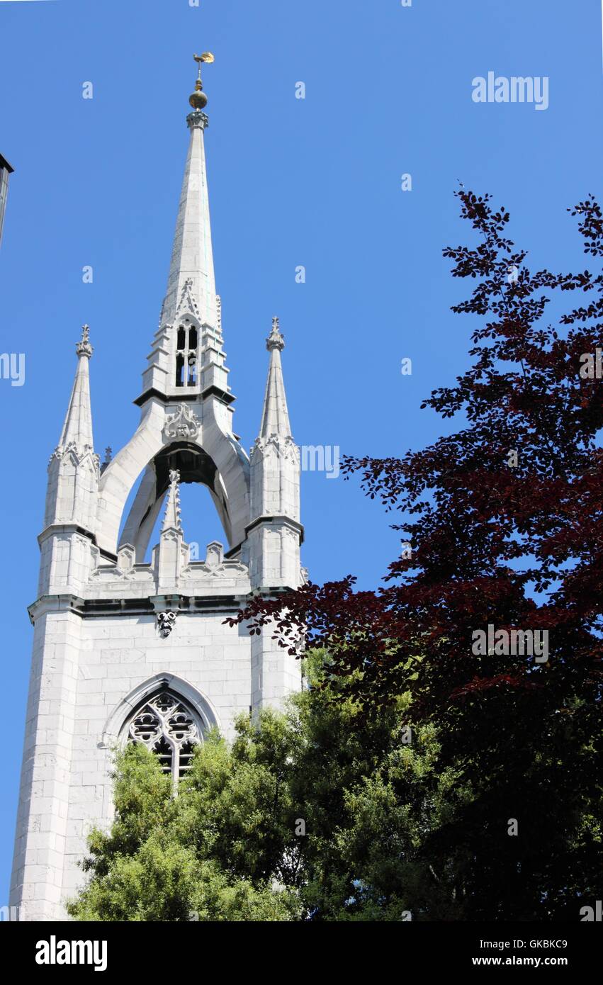 Church of Saint Margaret Pattens in London, UK Stock Photo