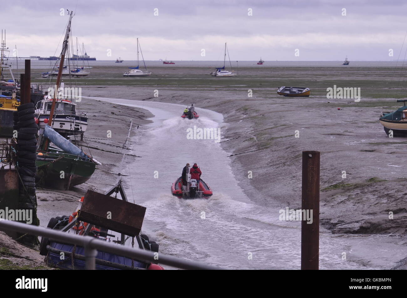 Creek at Leigh-on-Sea Essex, UK Stock Photo