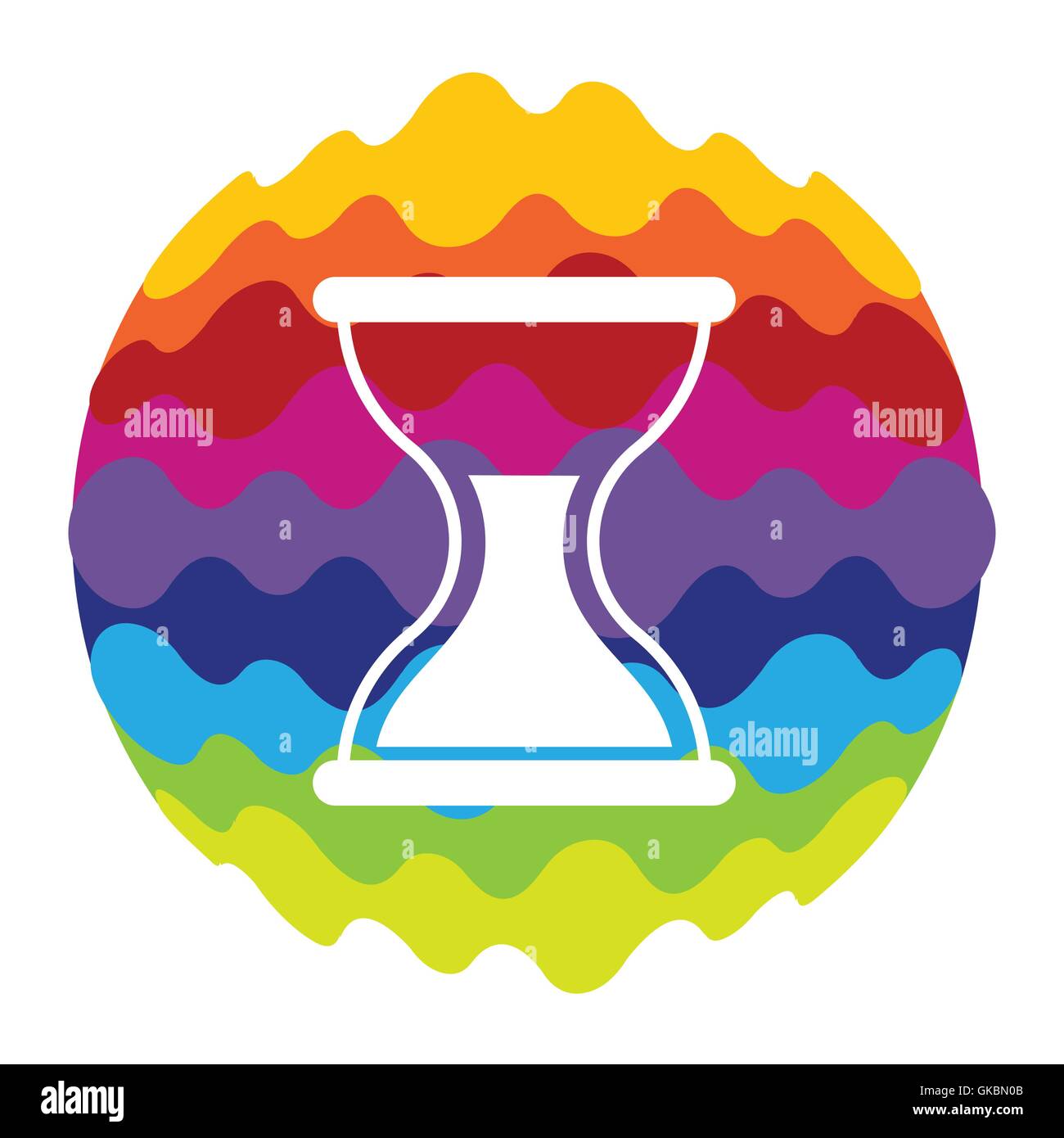 Time Rainbow Color Icon for Mobile Applications and Web Stock Vector ...
