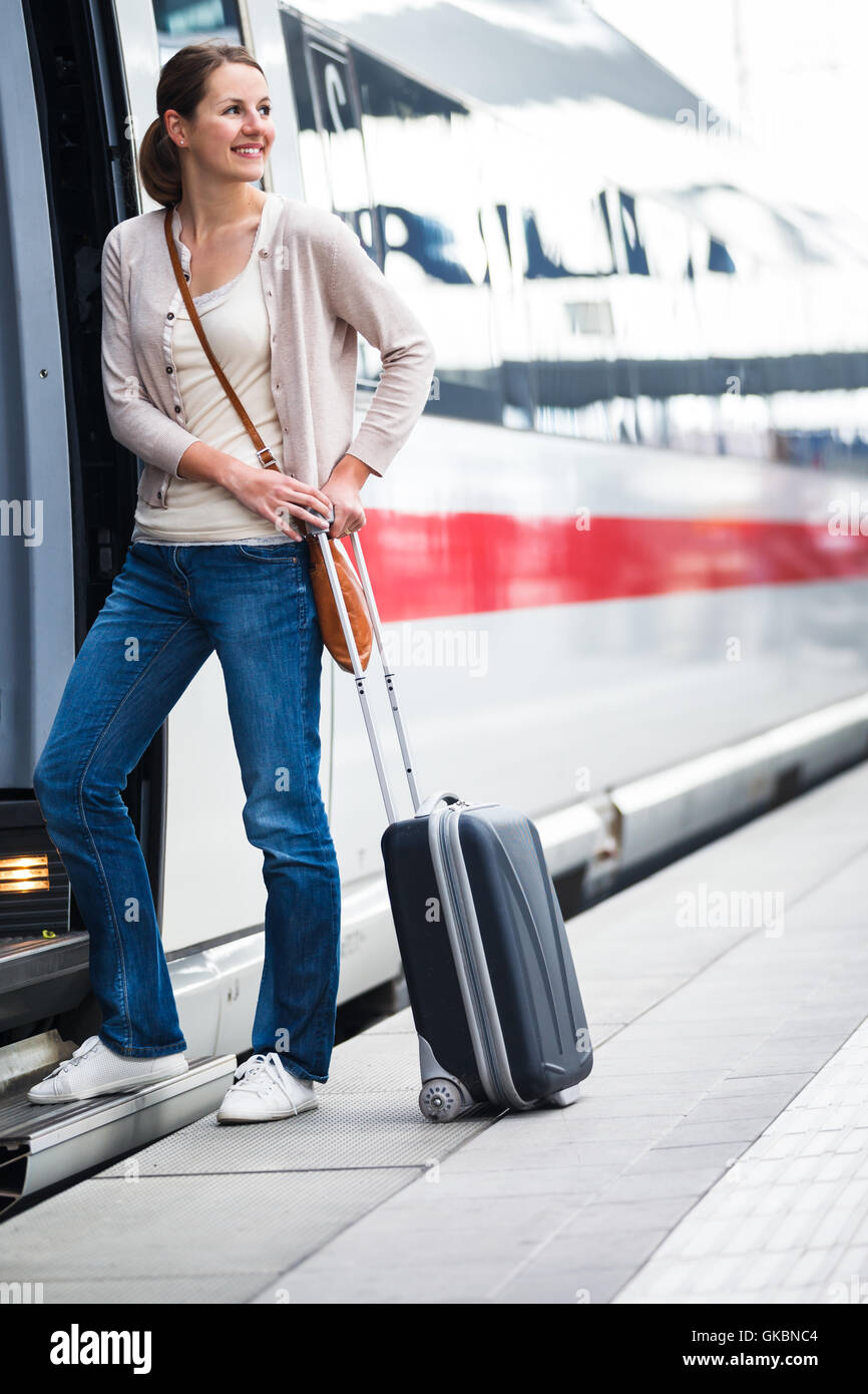 woman station humans Stock Photo - Alamy