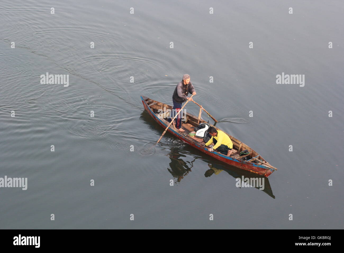 Fisherman in Bintan, Indonesia. Photo by Yuli Seperi/Alamy Stock Photo