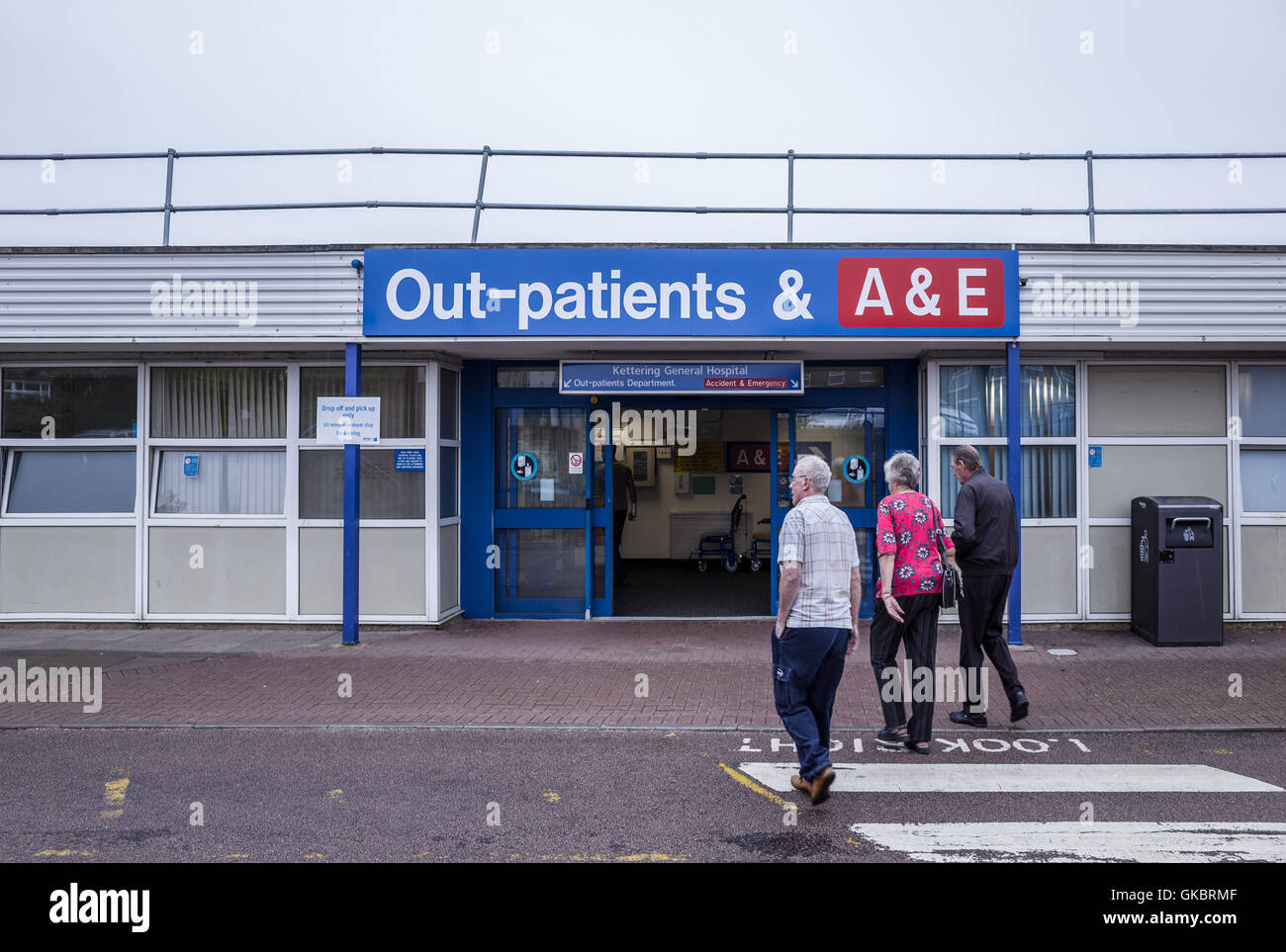 NHS general hospital at Kettering, England Stock Photo Alamy