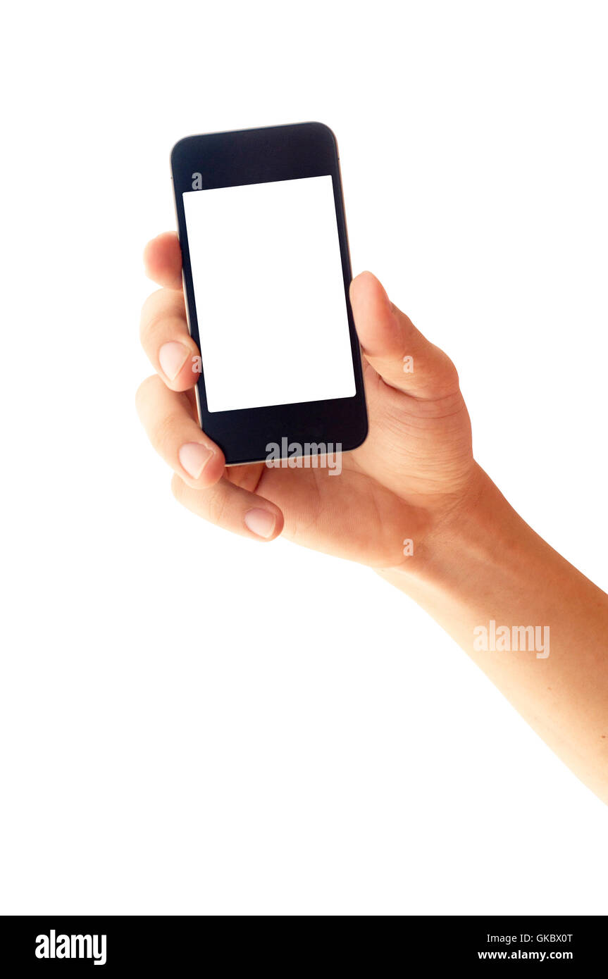 telephone phone hand Stock Photo Alamy