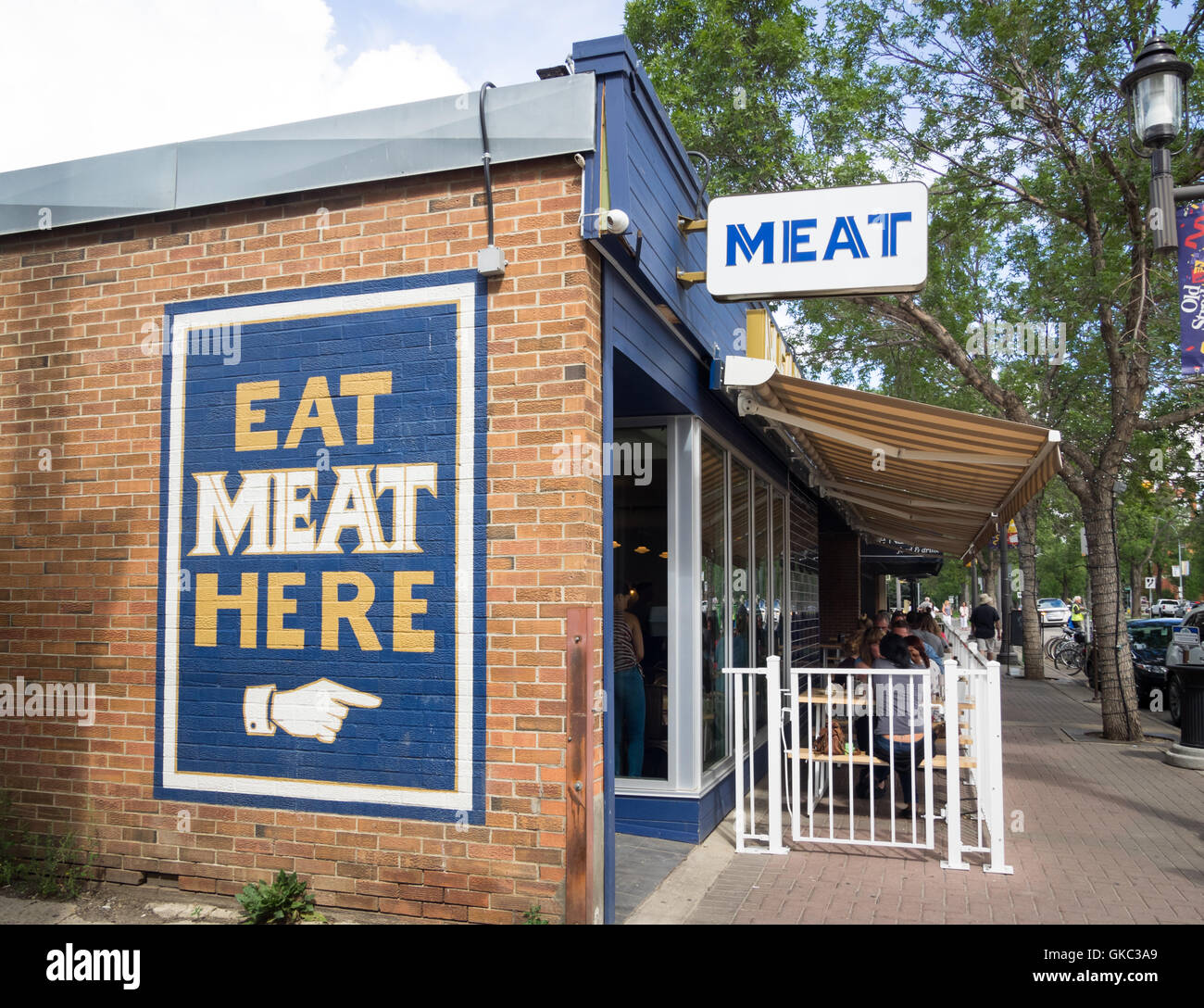Meat restaurant edmonton exterior hires stock photography and images