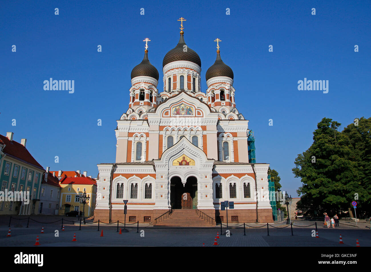 Alexander Nevsky orthodox cathedral in Tallinn, Estonia Stock Photo