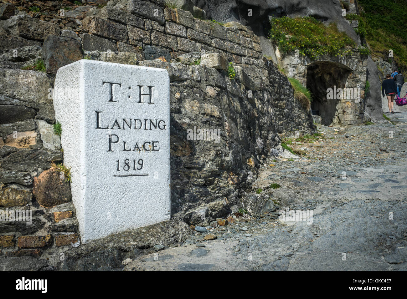 TH Landing Place1819 - Lundy Stock Photo