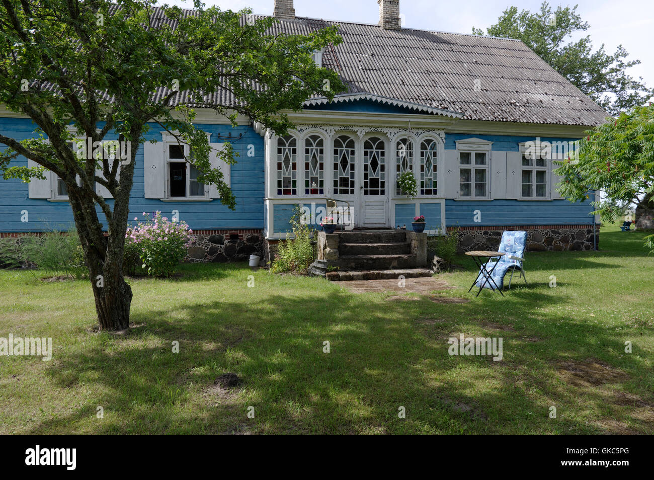 Captain Markson's mansion in village Kabli. Pärnu county. Estonia Stock