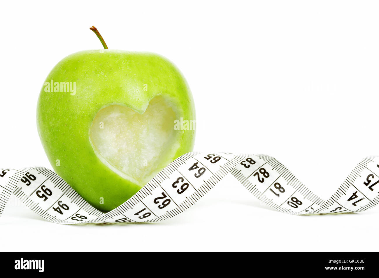 Heart model in white Cut Out Stock Images & Pictures - Alamy