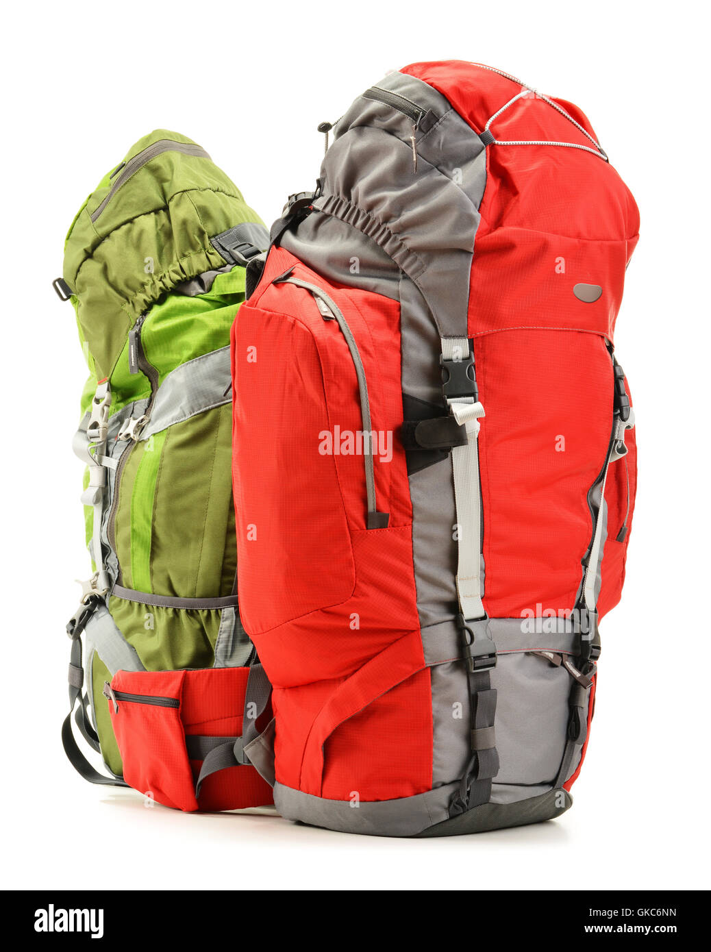 travel tourism backpack Stock Photo