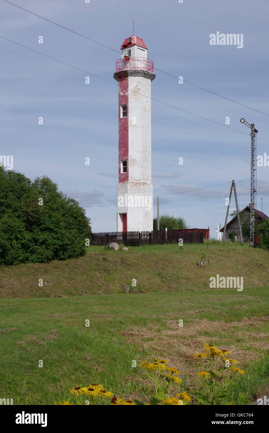 Ainazi Lighthouse was built in 1930. Ainazi, Latvia. Baltic States. EU Stock Photo