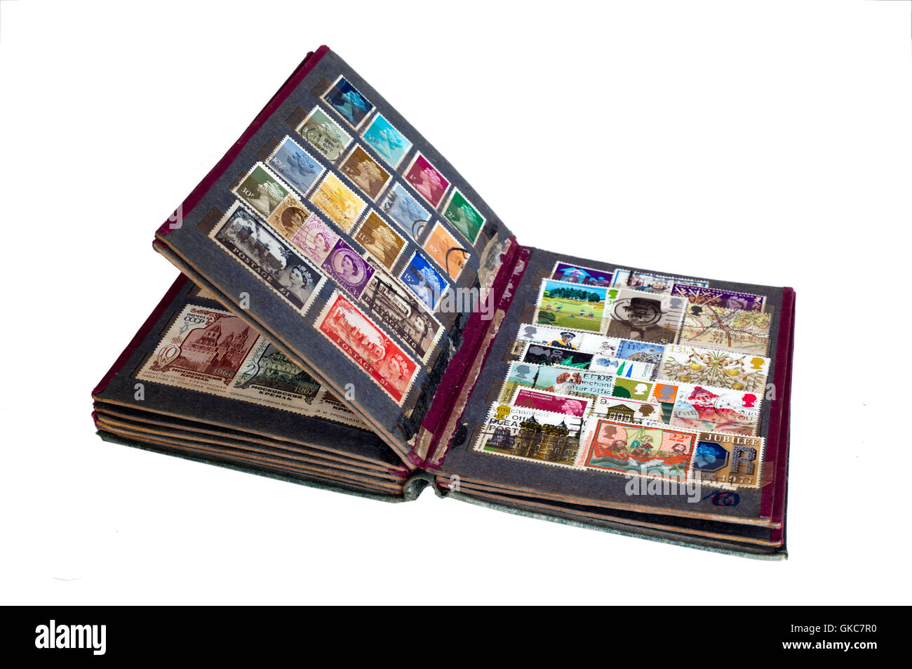 Stamp album, collecting stamps, hobby, hobbies, philately Stock Photo -  Alamy