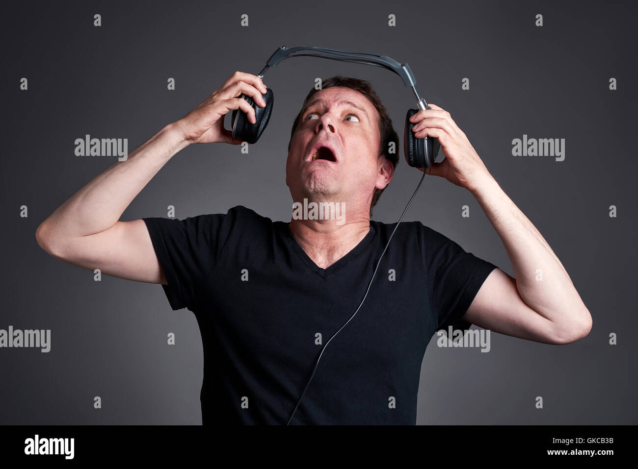 Irritation loud music hires stock photography and images Alamy