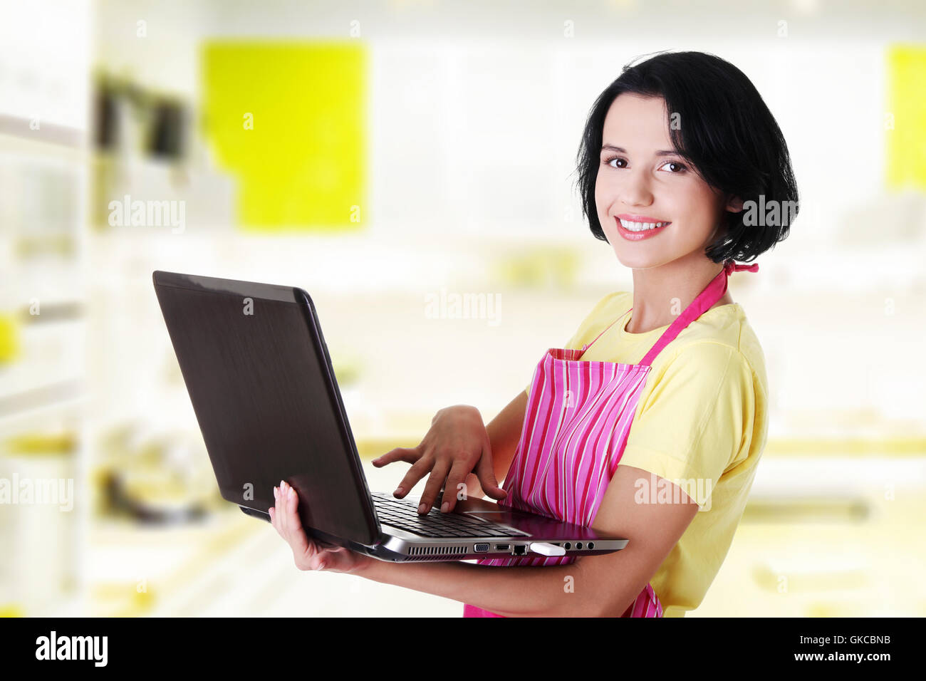 modern housewife or female worker Stock Photo