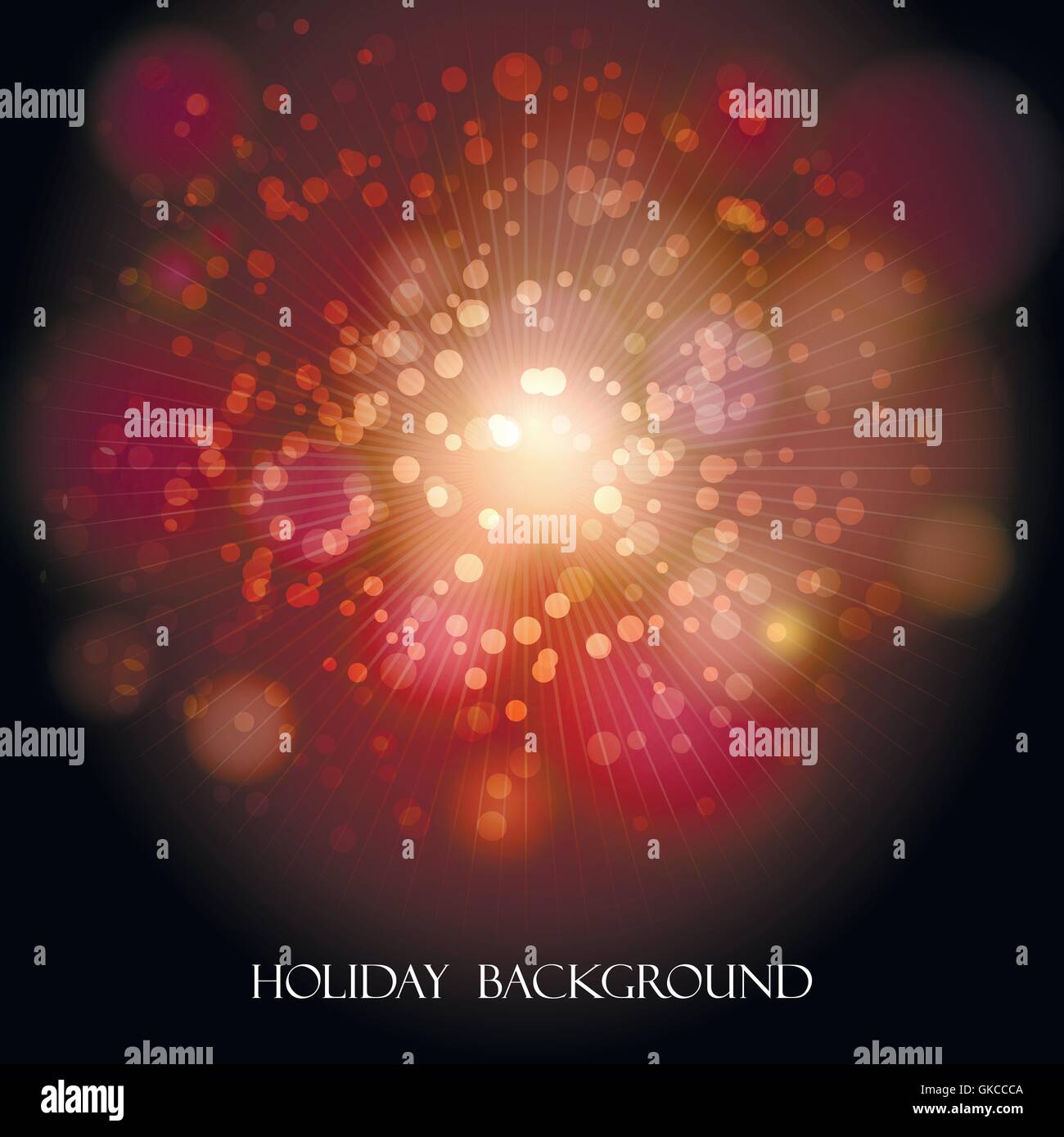 Abstract colorful holiday background with festive bubbles. Stock Vector