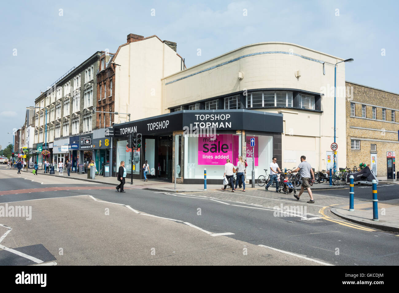 The former exterior (now demolished) of Topshop and Topman on Putney High  Street in London, UK Stock Photo - Alamy