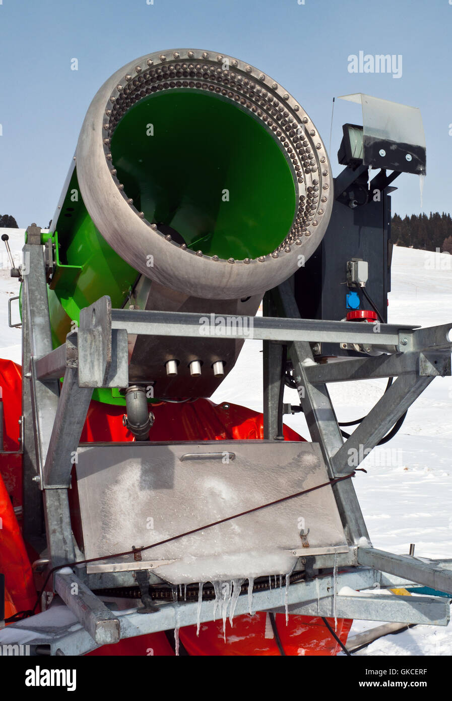 Artificial Snow Cannon Stock Photo Alamy