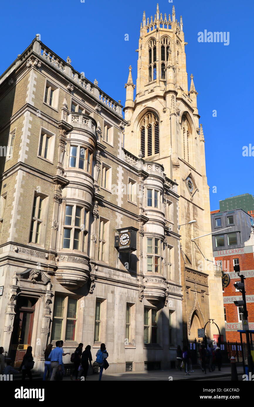 Romanian St George Church on Fleet street, London, Great Britain Stock Photo