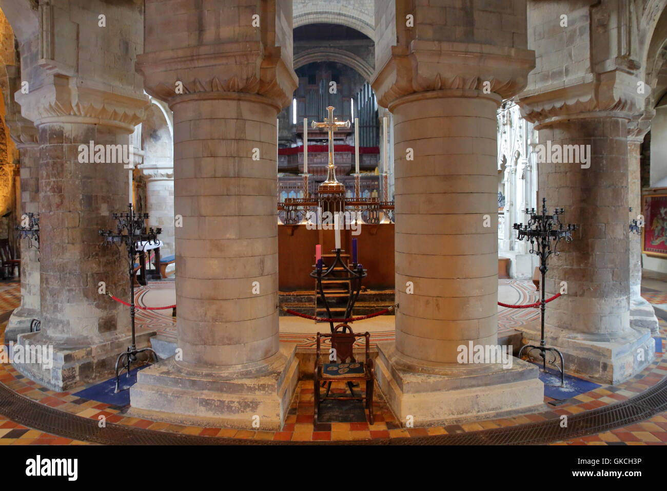 Interior of St Bartholomew the Great church, London, Great Britain ...