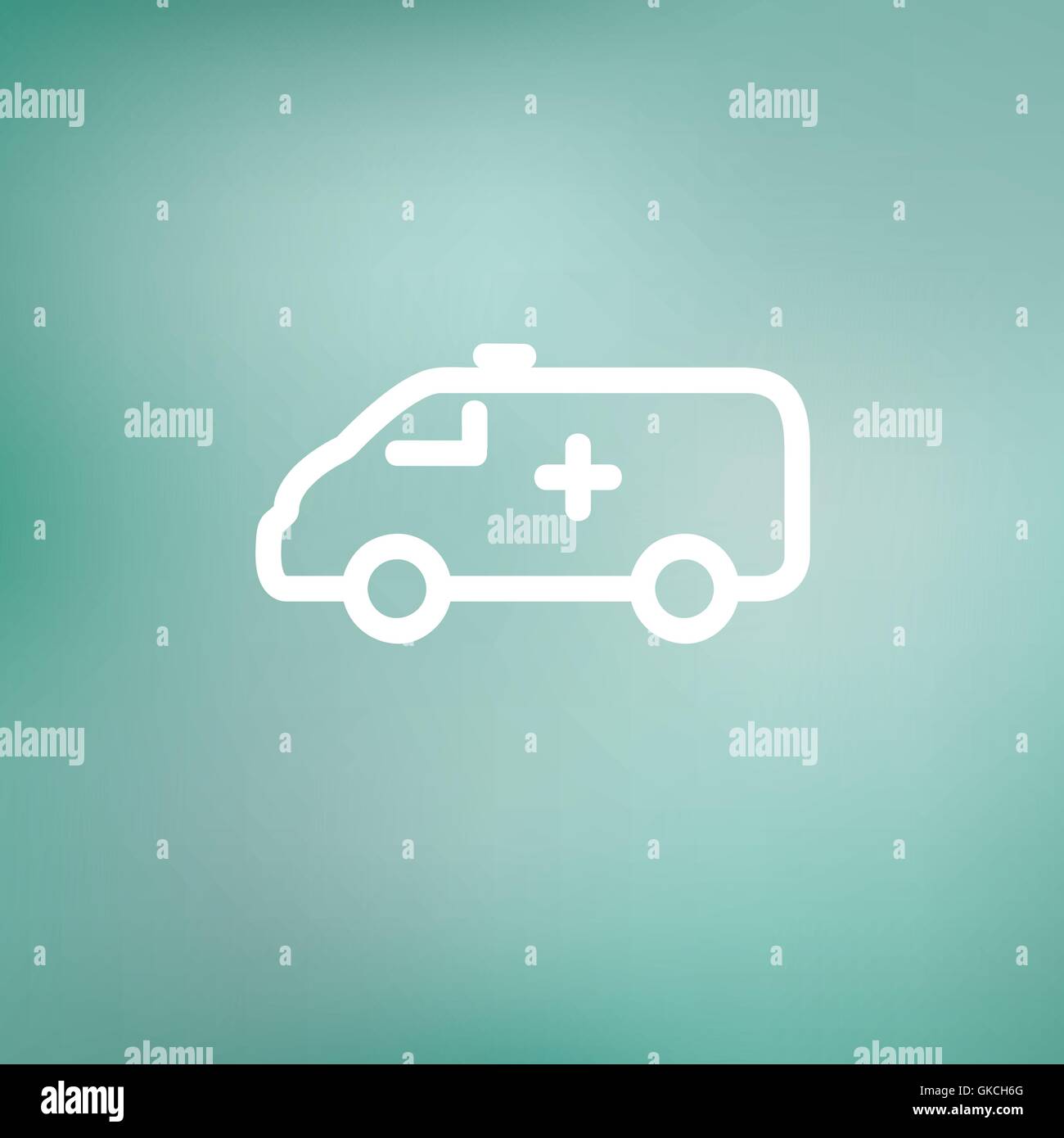 Ambulance car thin line icon Stock Vector Image & Art - Alamy