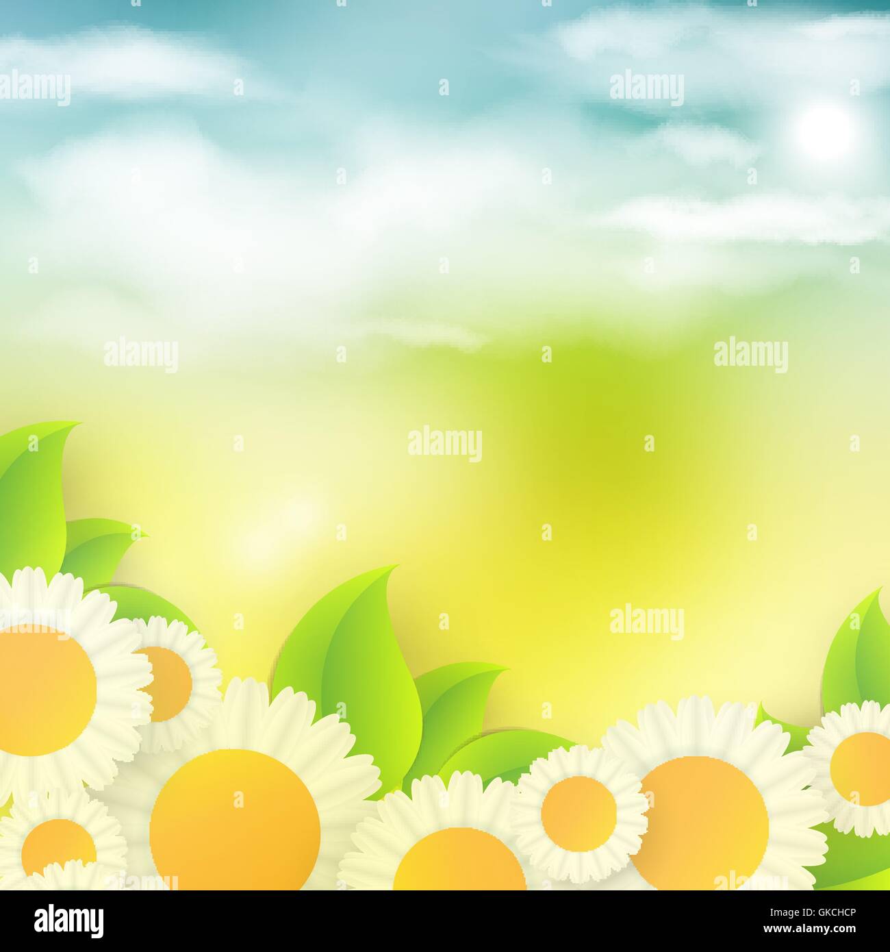 bright summer vector background Stock Vector Image & Art - Alamy