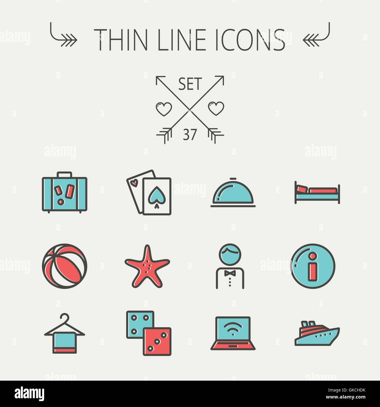 Travel thin line icon set Stock Vector Image & Art - Alamy