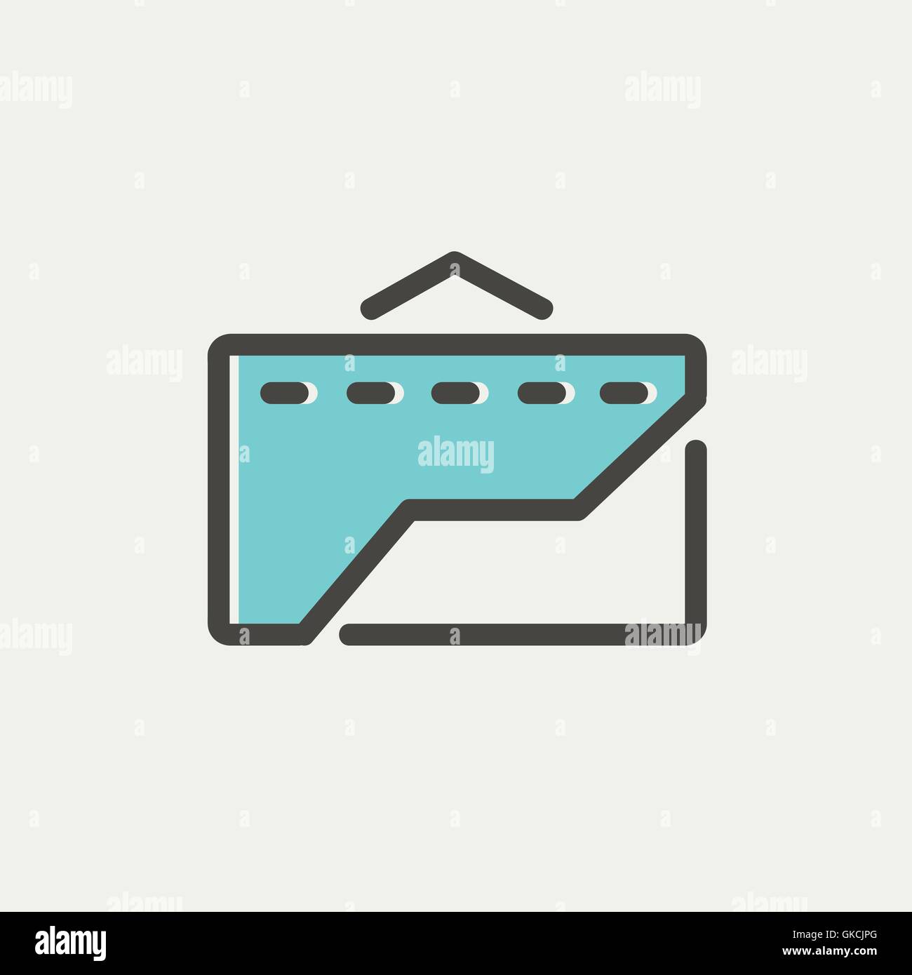 Factory thin line icon Stock Vector Image & Art - Alamy