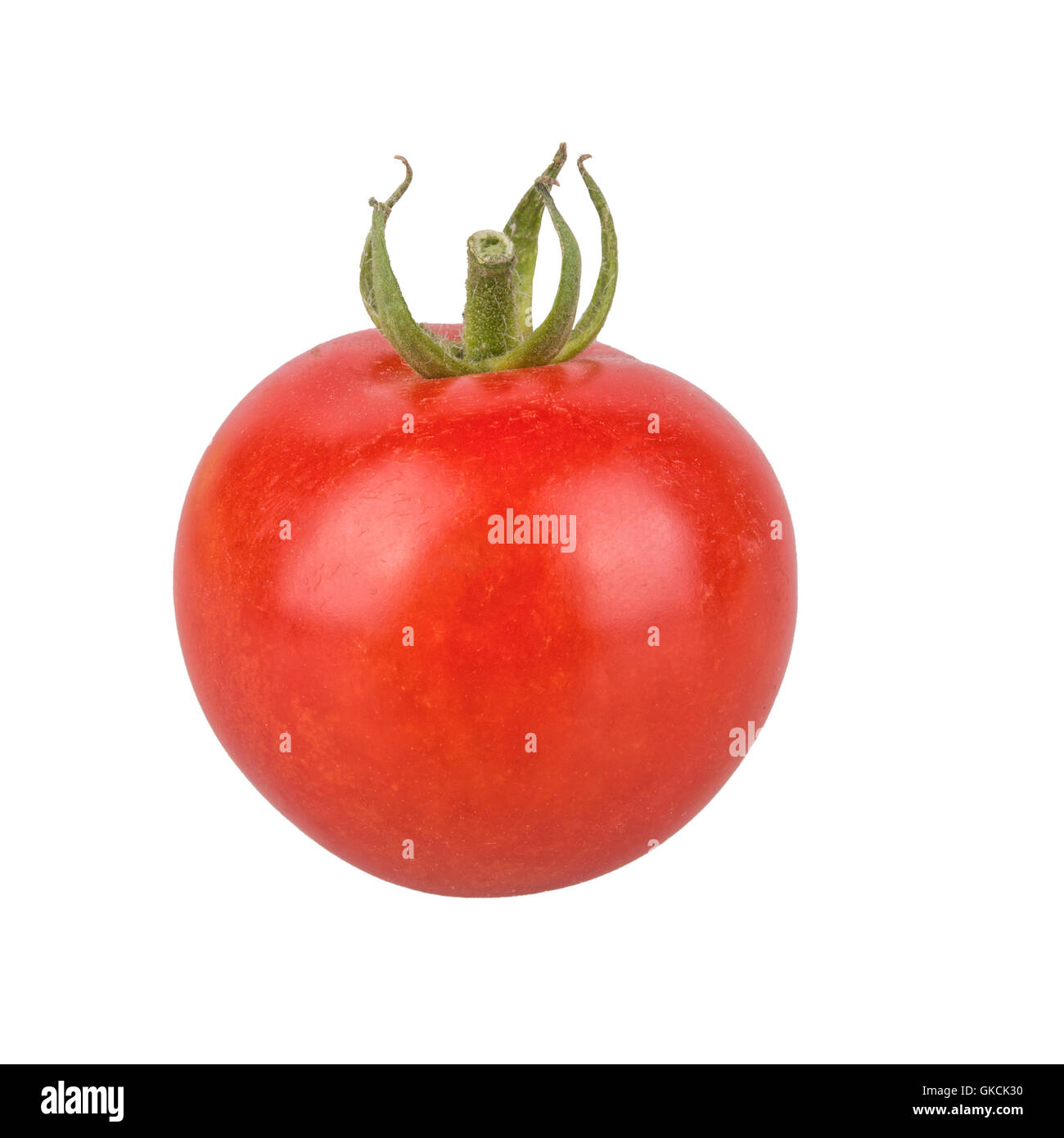 Red tomato isolated on a white background Stock Photo - Alamy