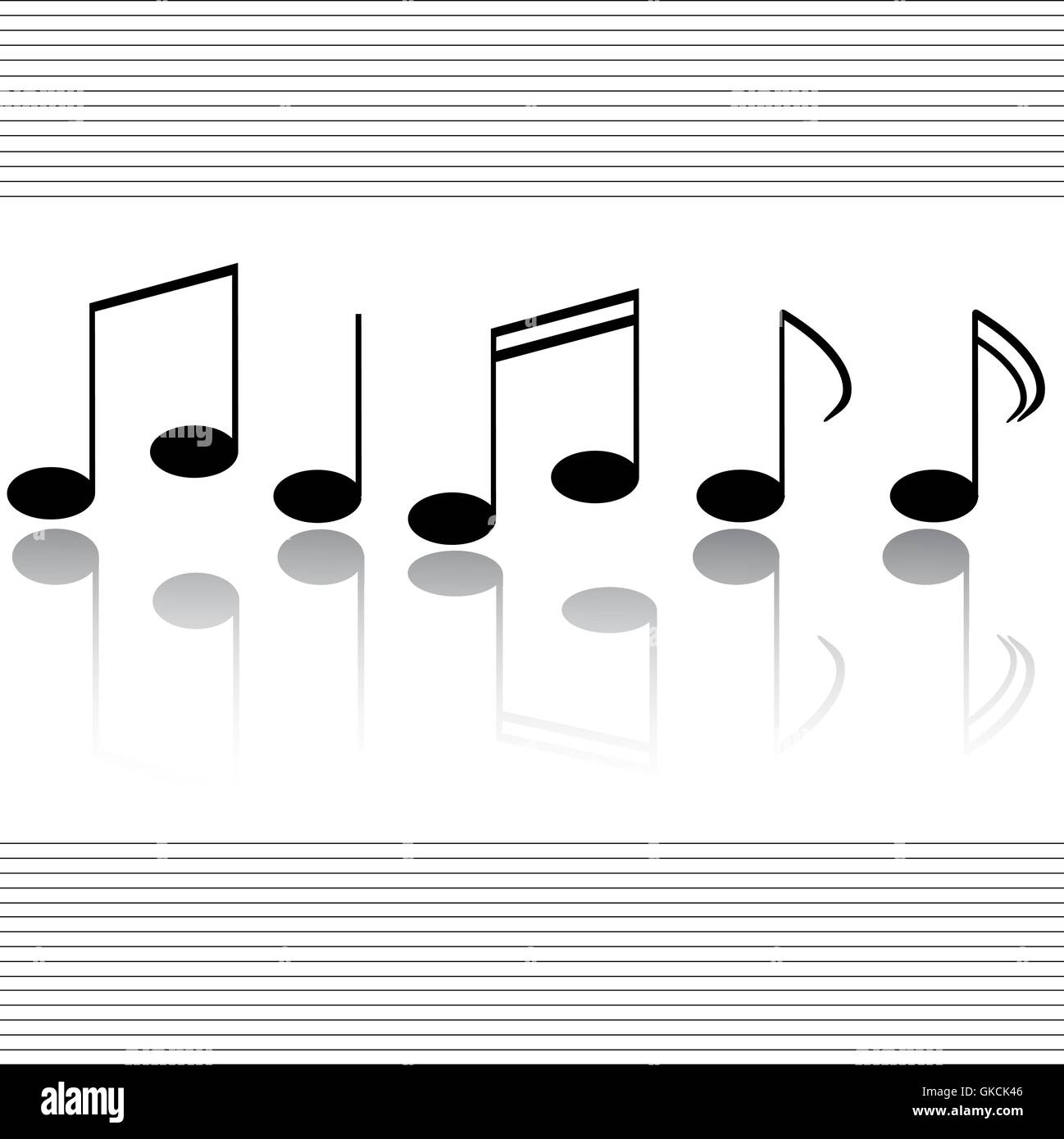 Music elements with flat design Stock Vector Image & Art - Alamy