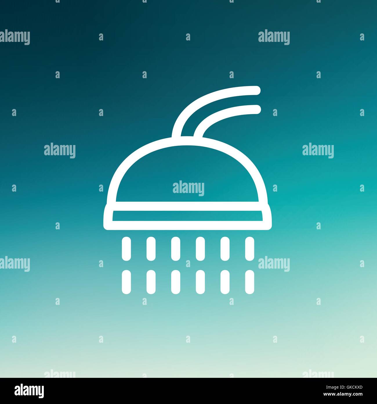 Shower thin line icon Stock Vector Image & Art - Alamy