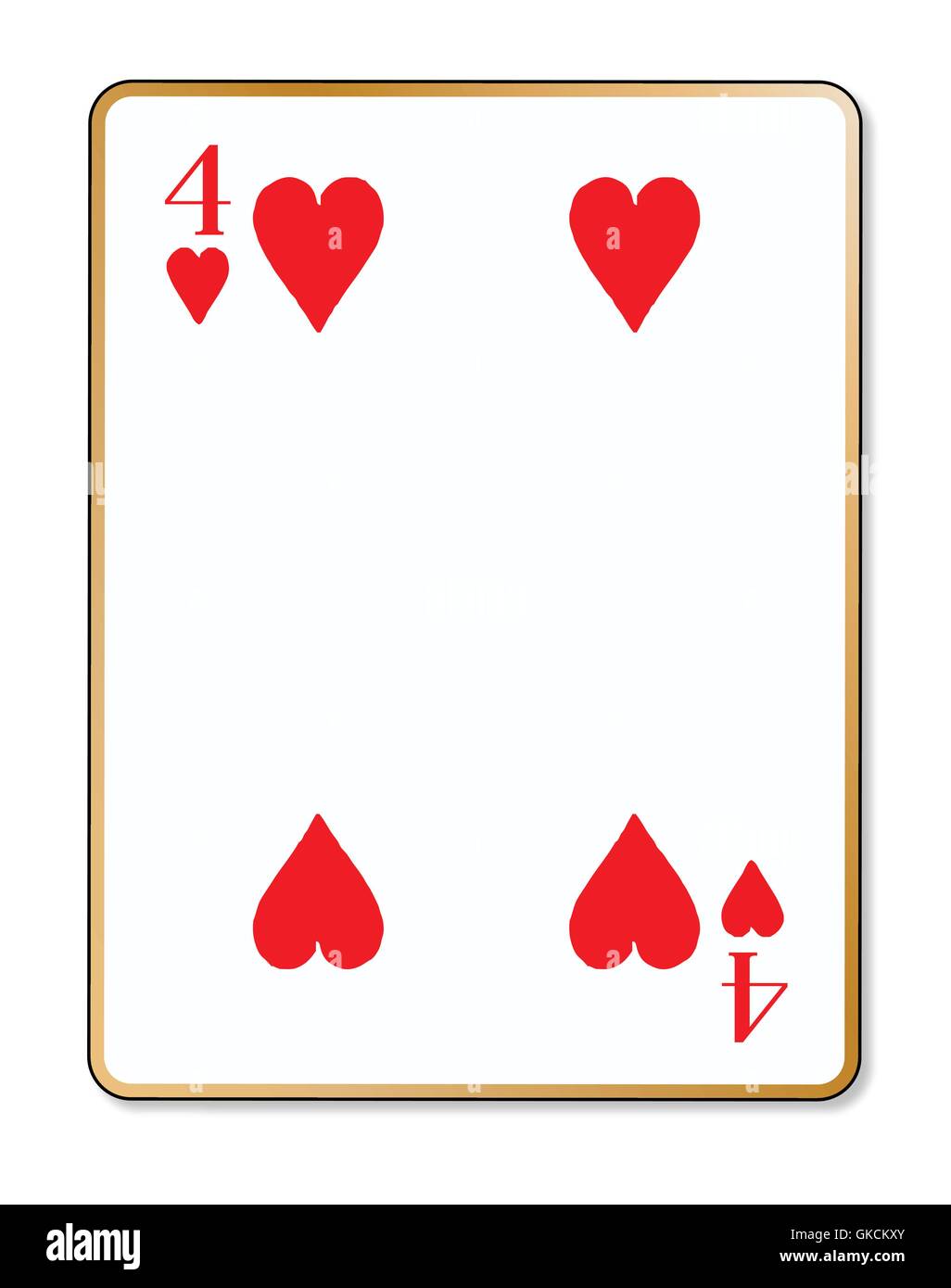 4 of diamonds card hi-res stock photography and images - Alamy