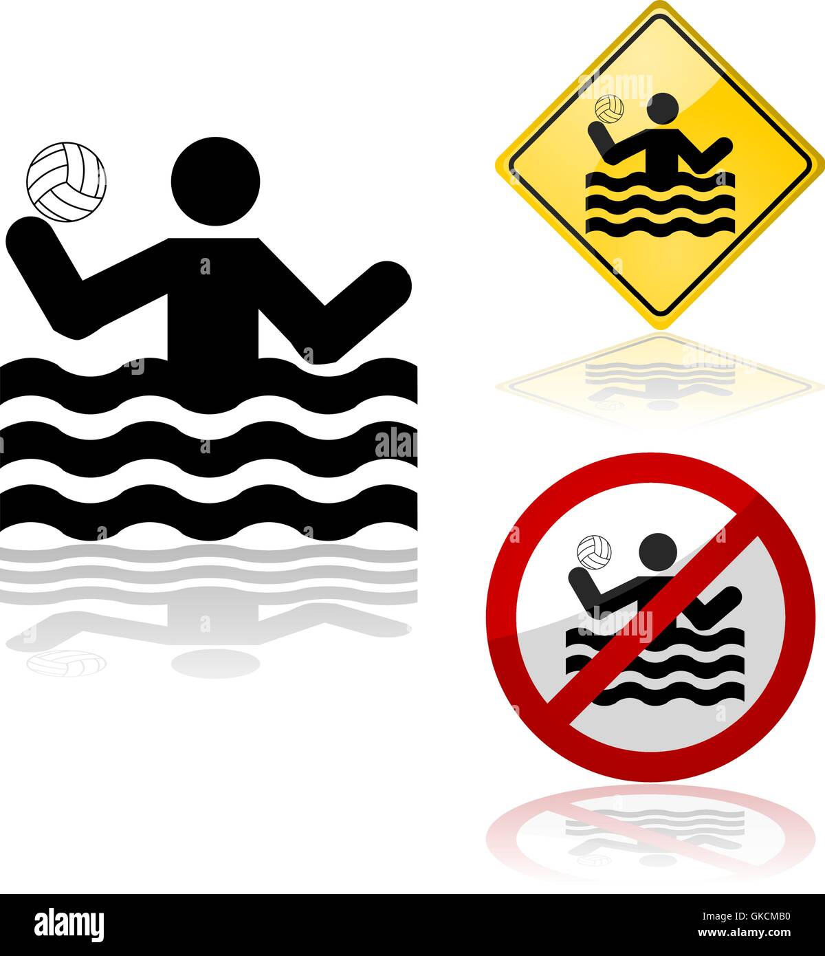 Water polo signs Stock Vector Image & Art Alamy