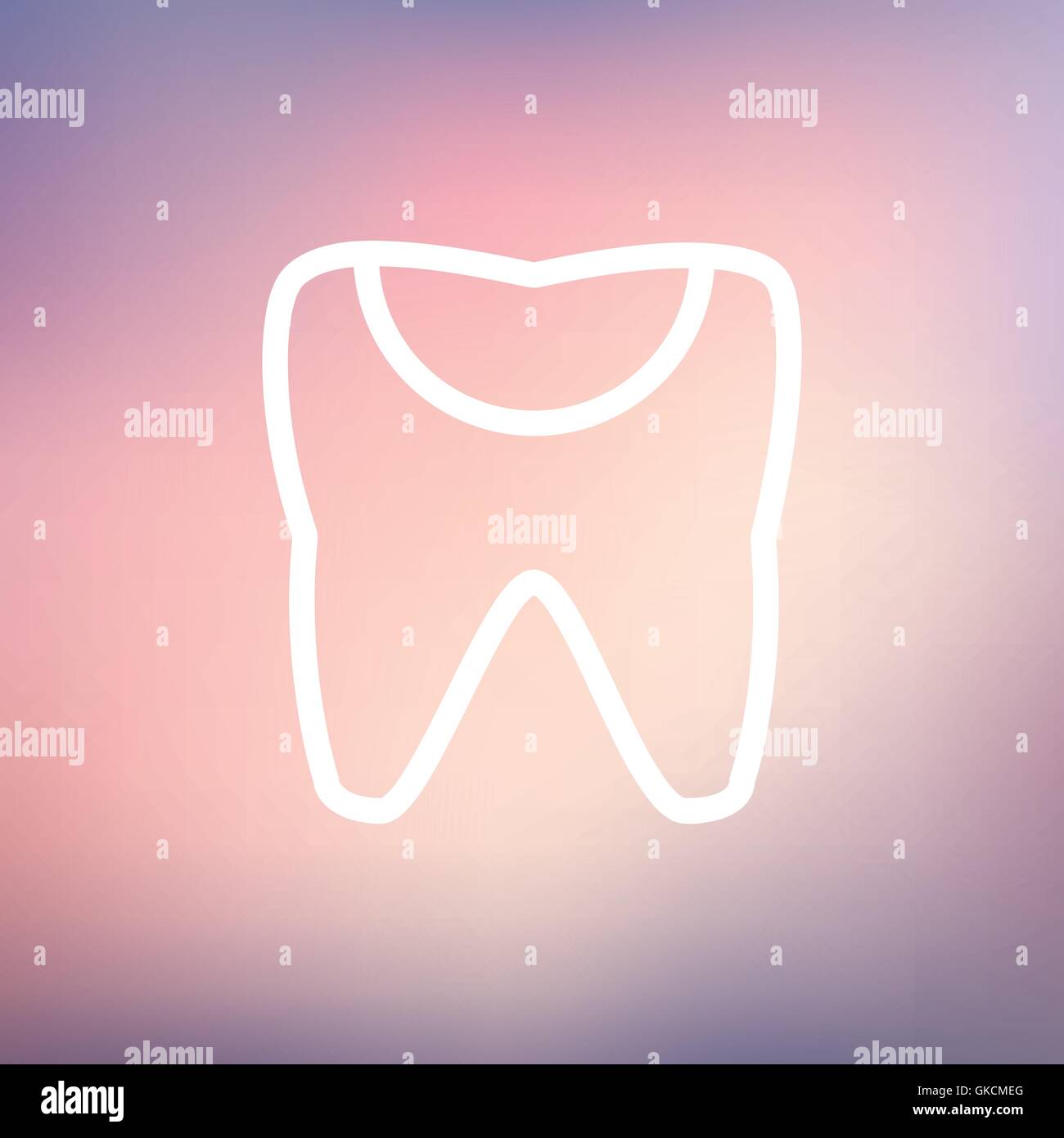 Broken tooth thin line icon Stock Vector Image & Art - Alamy