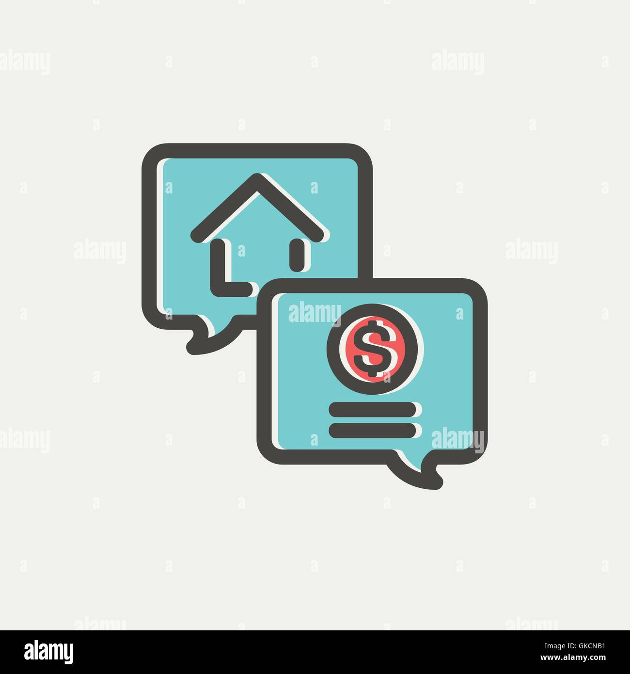 Money finance thin line icon Stock Vector Image & Art - Alamy