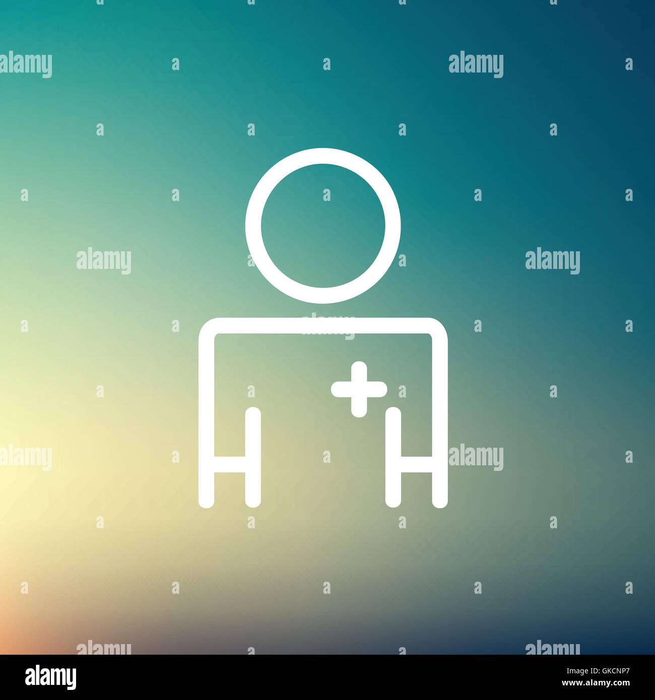 Doctor thin line icon Stock Vector Image & Art - Alamy