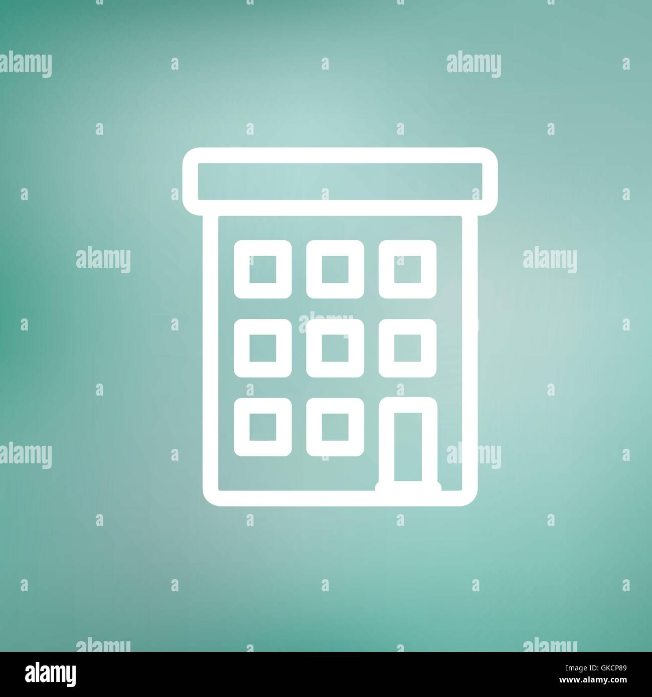 Condominium building thin line icon Stock Vector Image & Art - Alamy