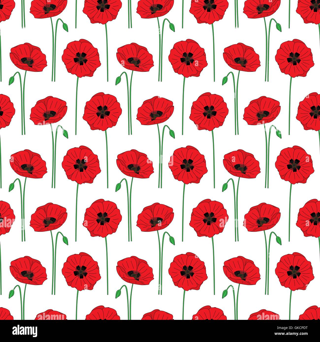 Poppy detail Stock Vector Images - Alamy