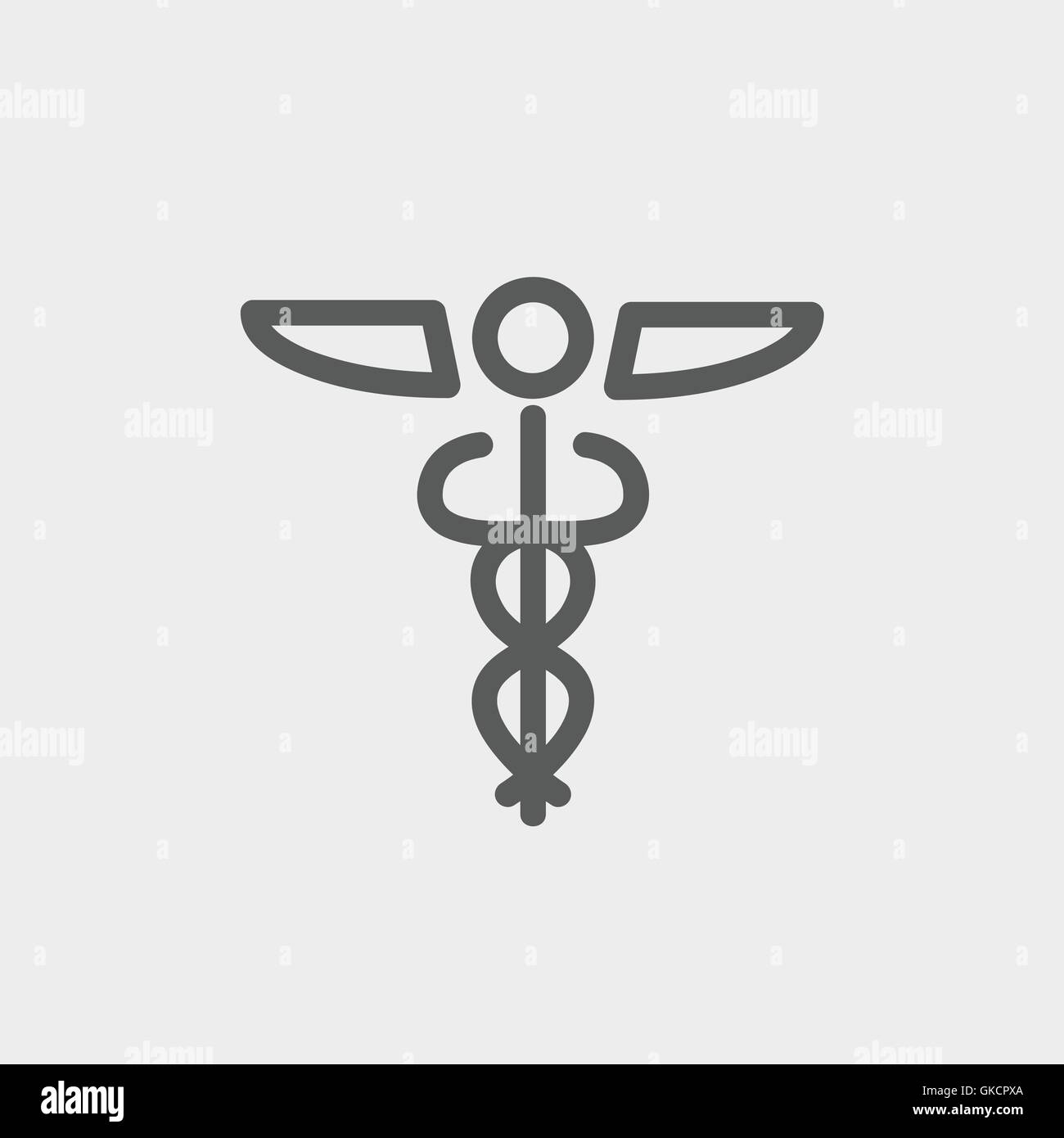 Medical Symbol thin line icon Stock Vector
