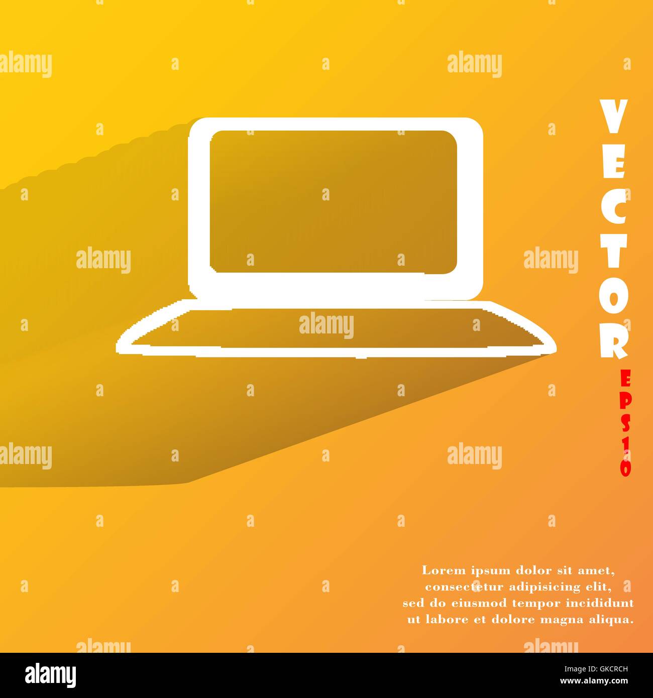 Computer screen with text photo Stock Vector Images - Alamy