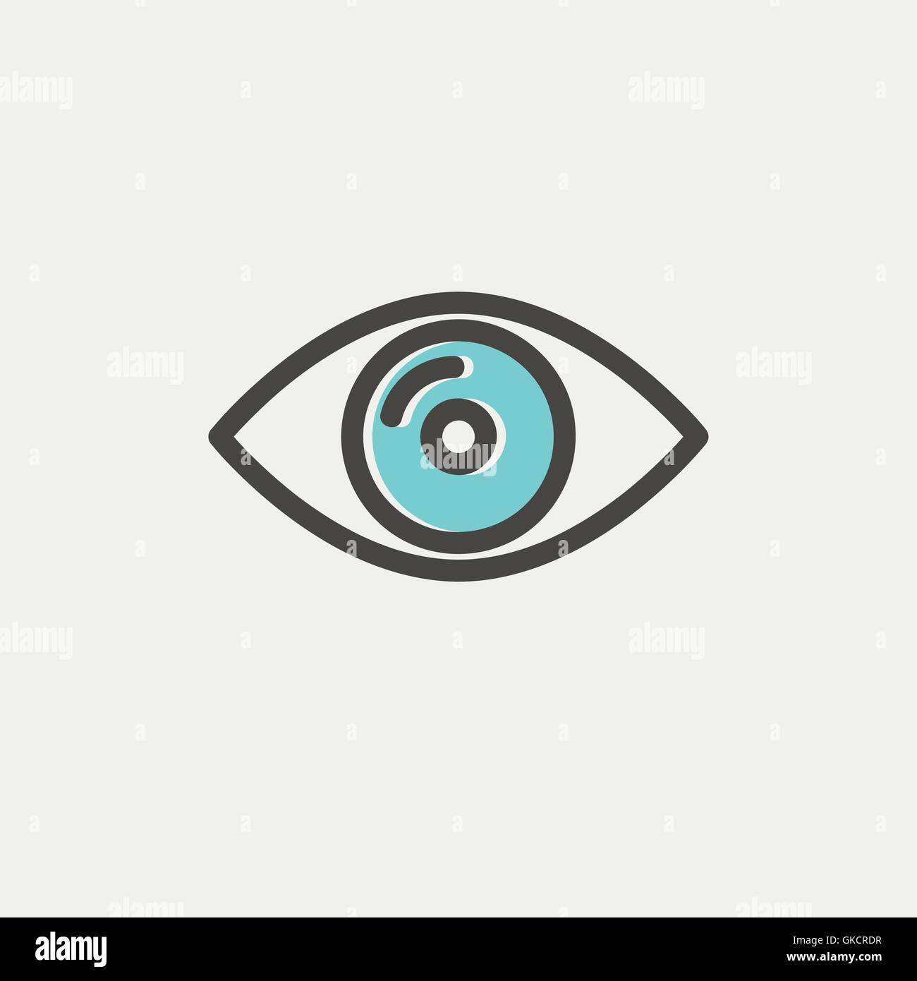 Eye thin line icon Stock Vector Image & Art - Alamy