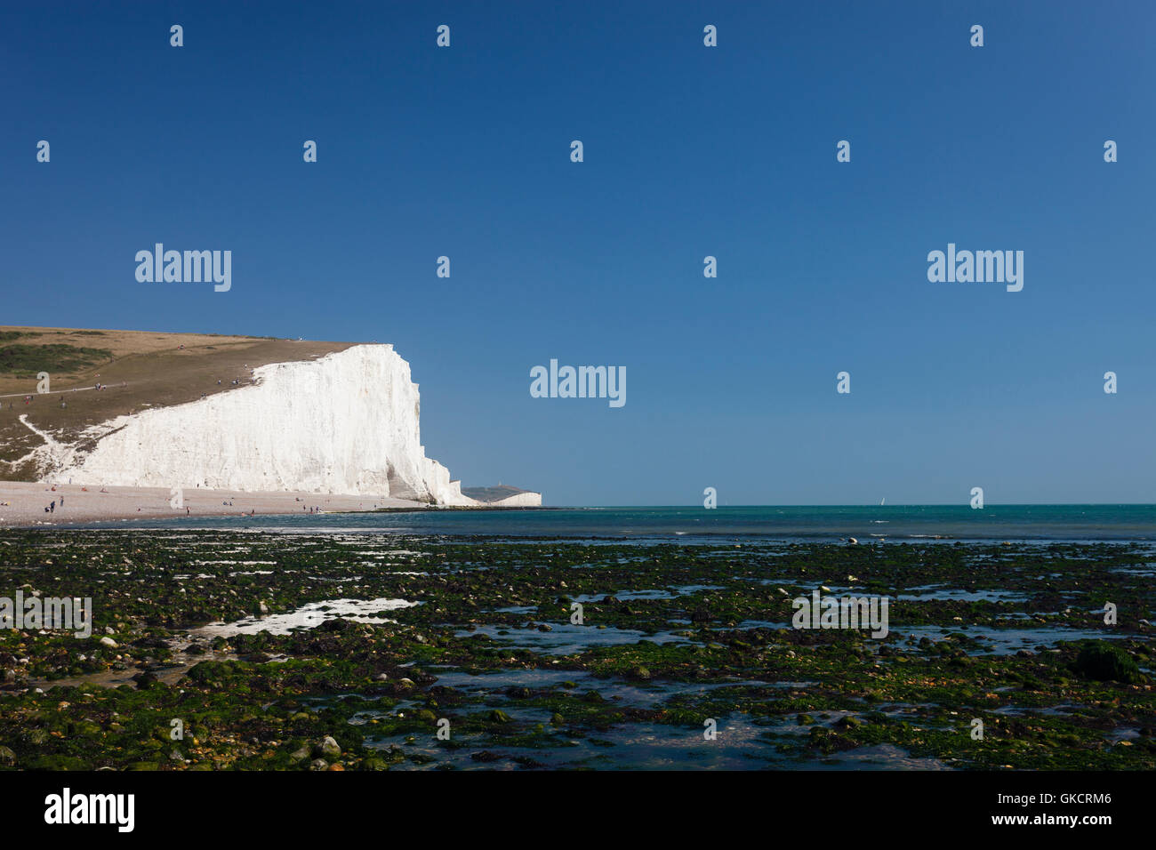 The white cliffs of The Seven Sisters in East Sussex are often mistaken