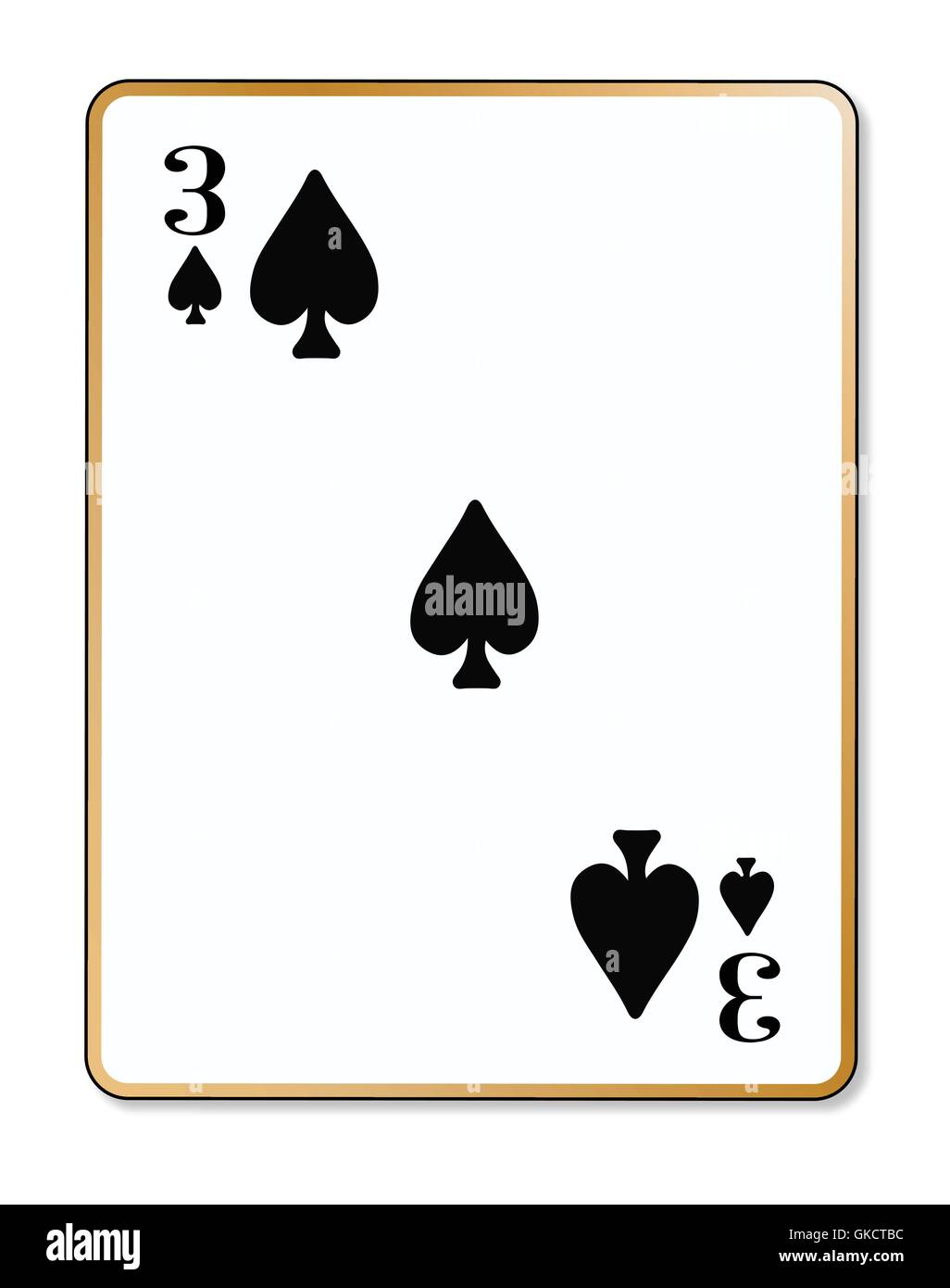 3 of spades Stock Vector Images Alamy