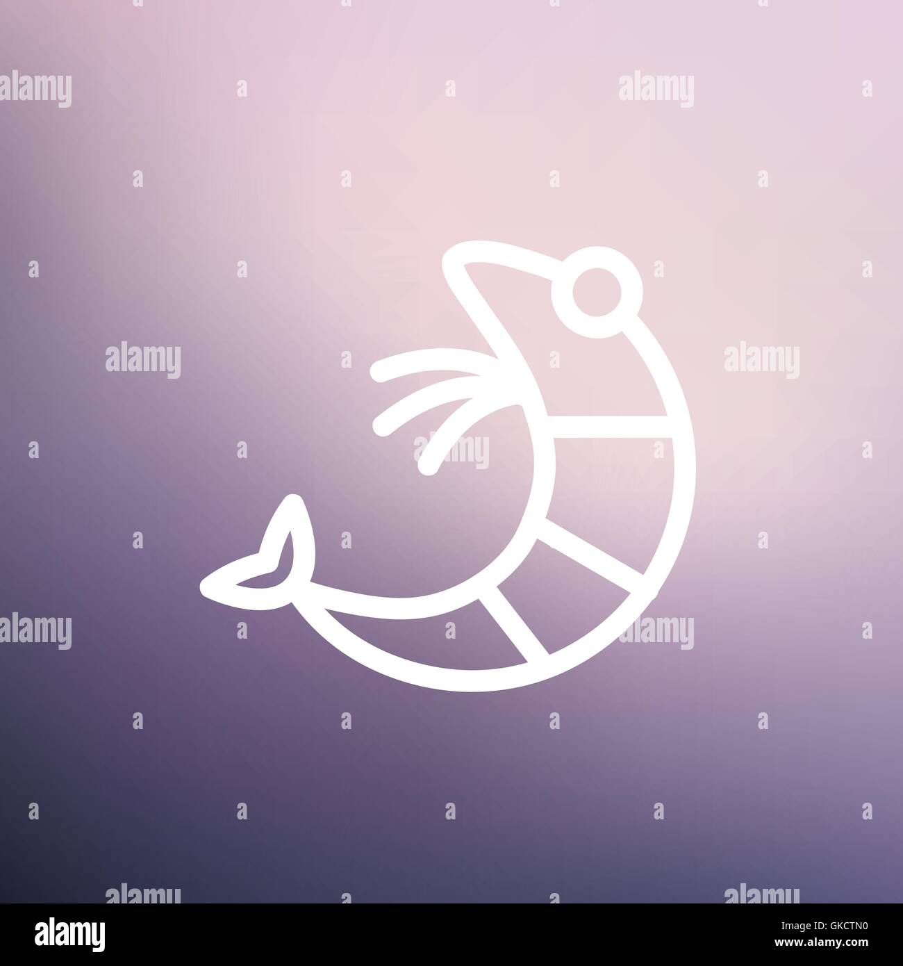 Vector shrimp outline hi-res stock photography and images - Alamy