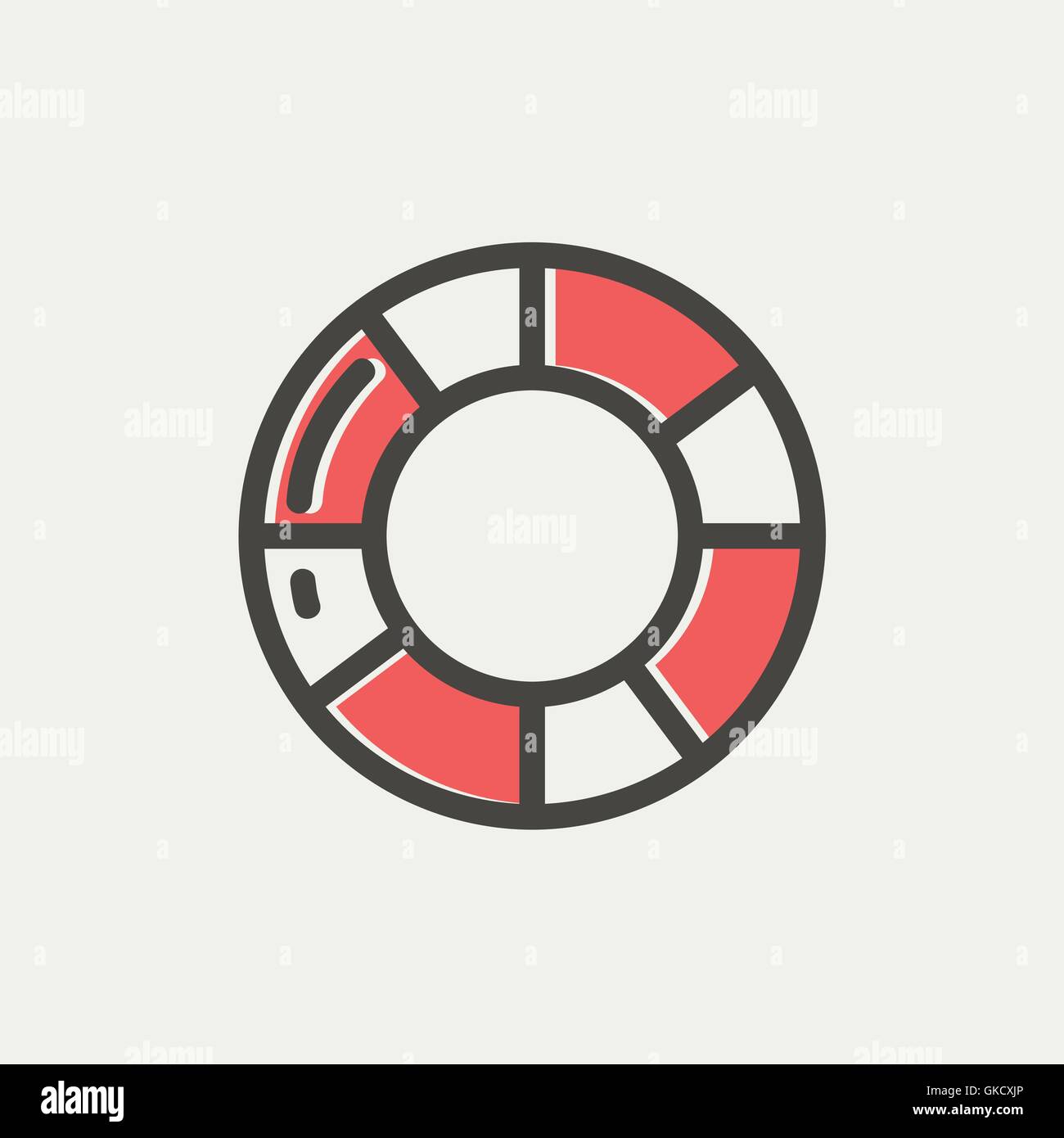 Life preserver thin line icon Stock Vector Image & Art - Alamy