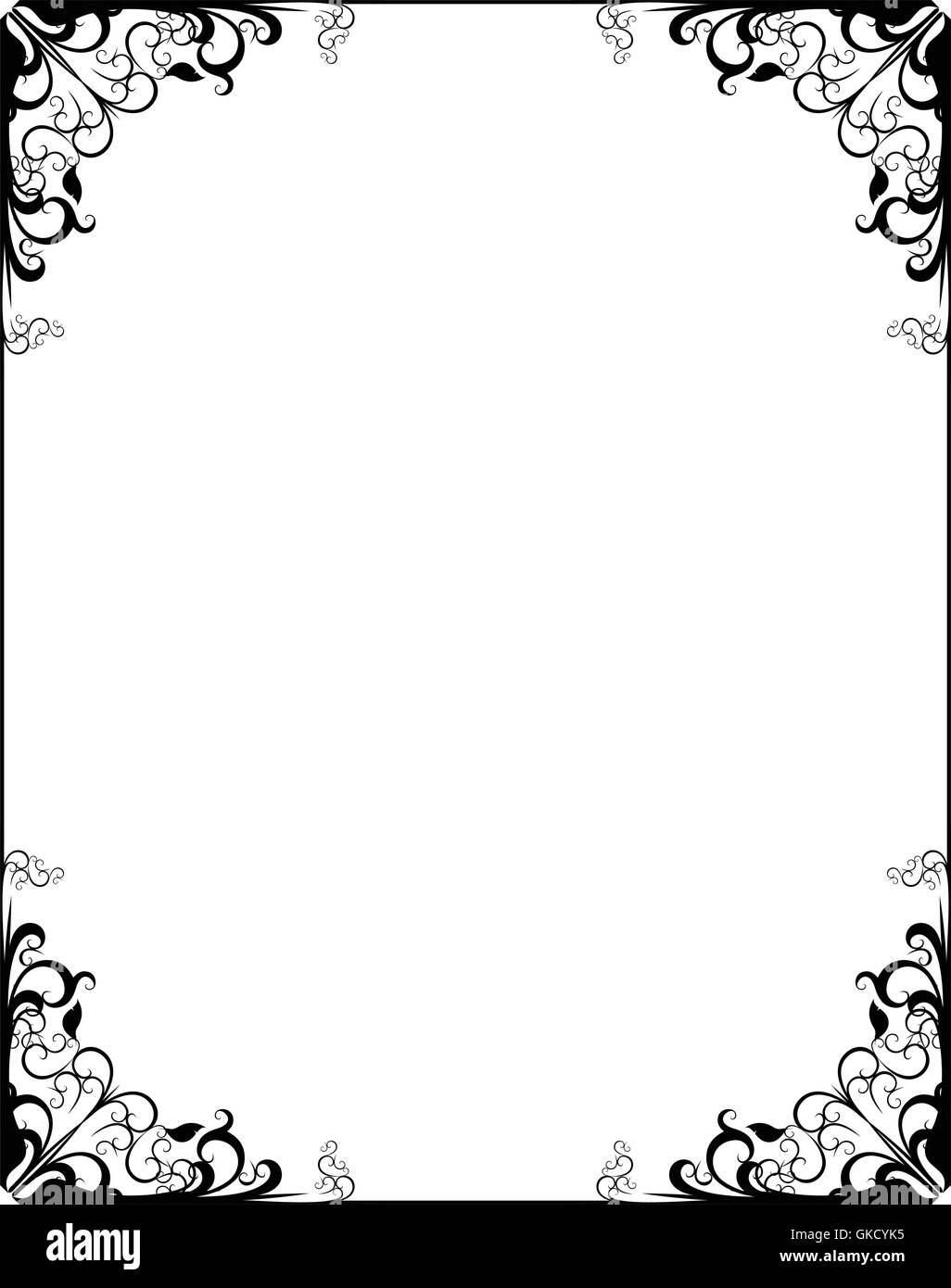 simple decorative frame Stock Vector Image & Art - Alamy