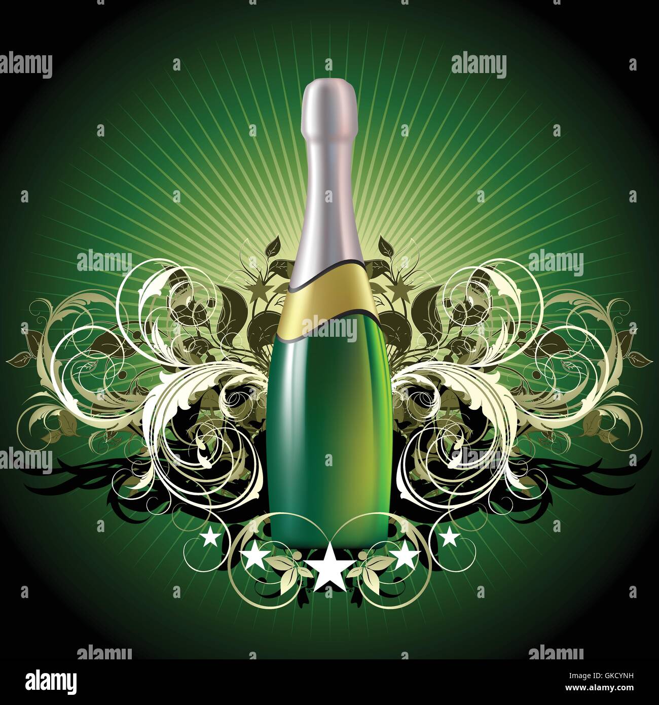 champagne Stock Vector