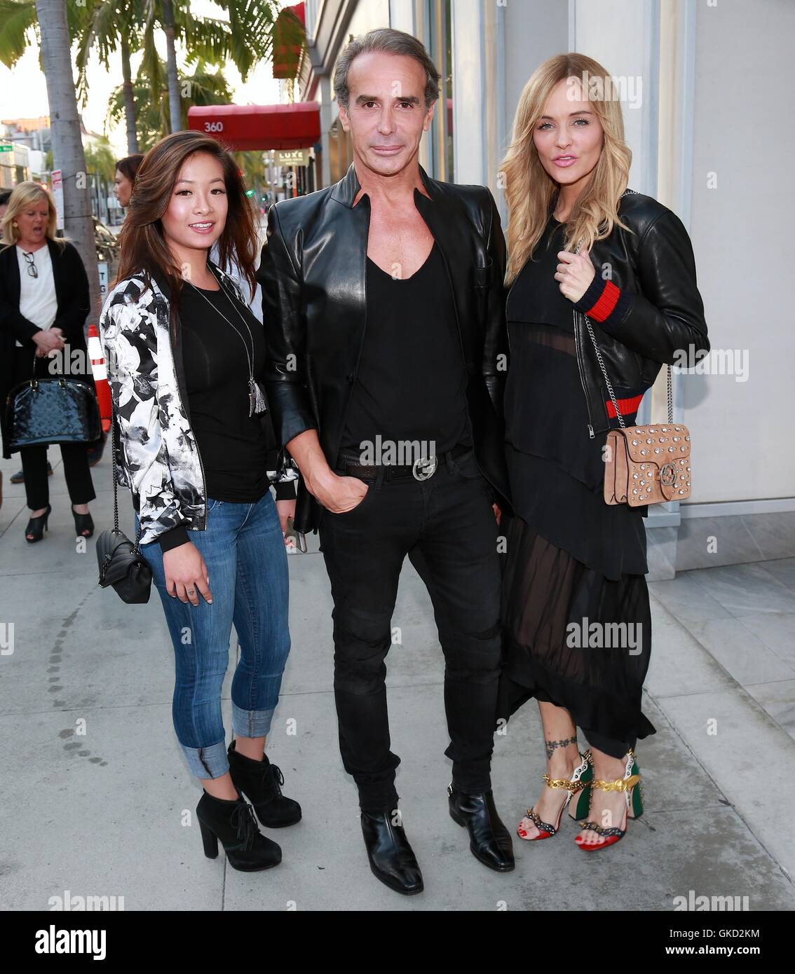 Bally Flagship Store Opening on Rodeo Drive - Outside Arrivals Featuring:  Adrie Godwin, Lloyd Klein, Verina Marcel Where: Beverly Hills, California,  United States When: 17 May 2016 Stock Photo - Alamy