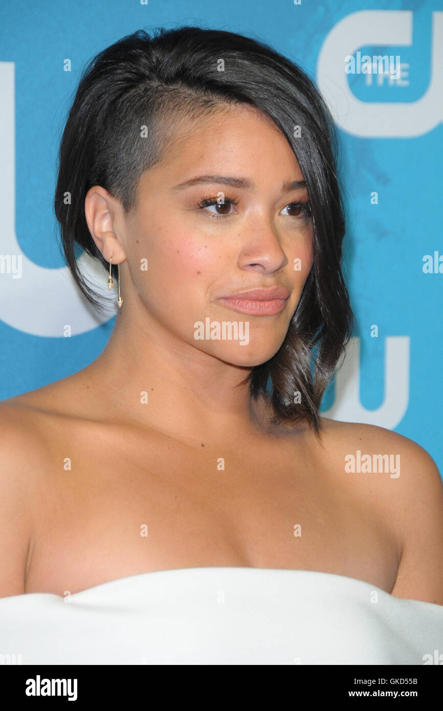The CW Network's 2016 Upfront - Red Carpet Arrivals Featuring: Gina