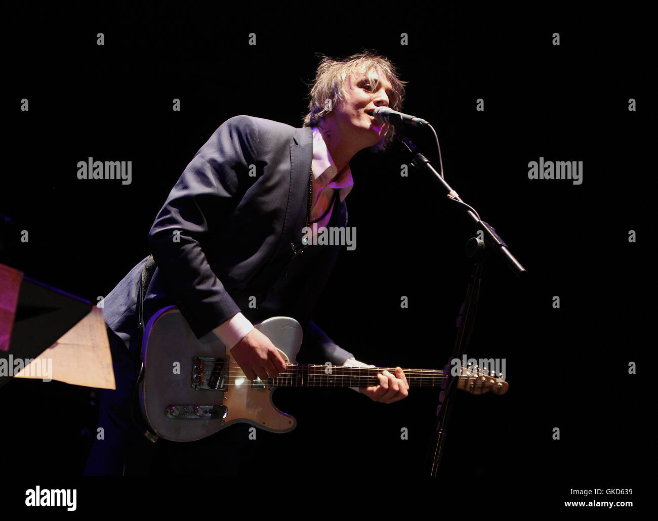 British singer/songwriter Peter Doherty performing at the Hackney Empire on Thursday 5th May 2016 (Photos by Ian Bines/WENN)  Featuring: Peter Doherty Where: London, United Kingdom When: 19 May 2016 Stock Photo