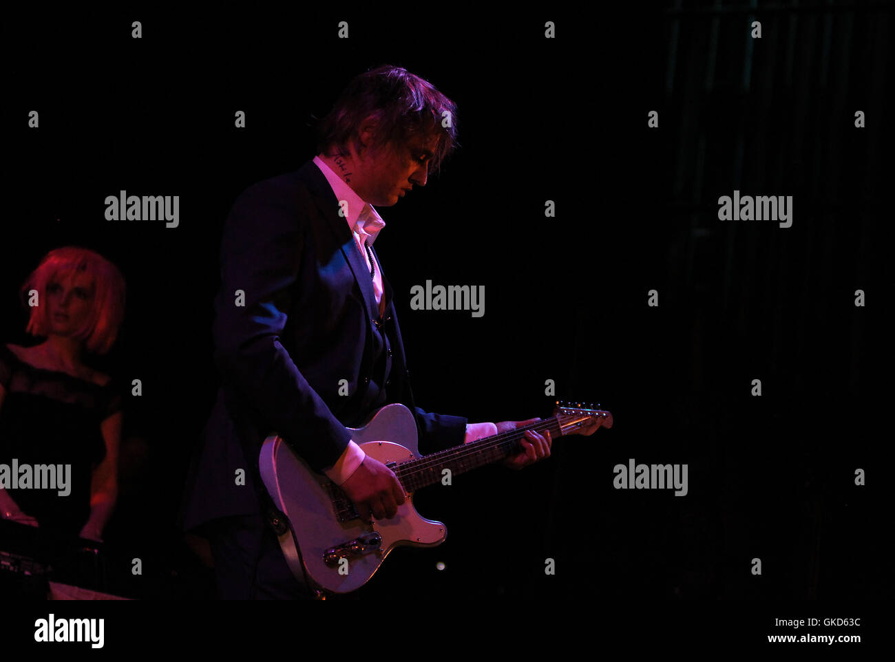 British singer/songwriter Peter Doherty performing at the Hackney Empire on Thursday 5th May 2016 (Photos by Ian Bines/WENN)  Featuring: Peter Doherty Where: London, United Kingdom When: 19 May 2016 Stock Photo