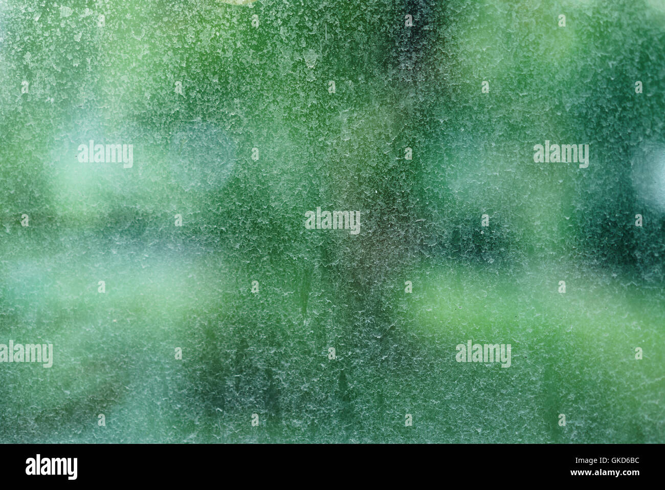 dirty glass texture with green background Stock Photo